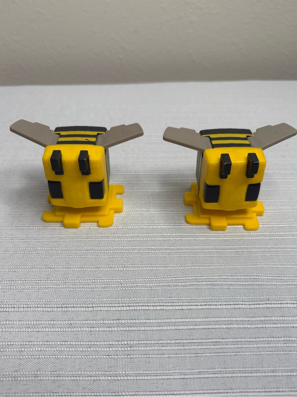McDonald's 2025 Minecraft Yellow and Black Bee Block Figures